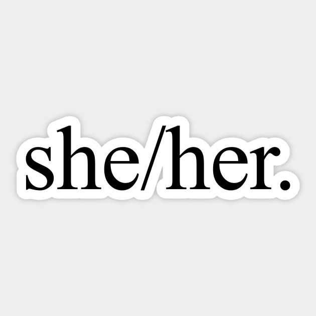 Sheher Pronouns Sticker Teepublic 0920